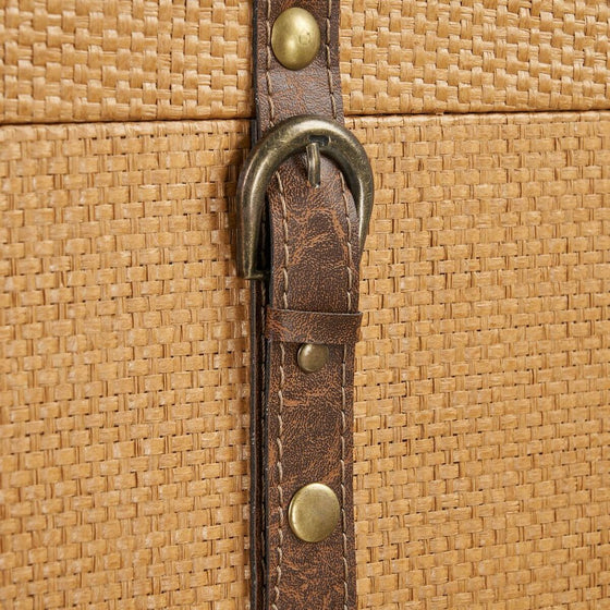 Juego de Baúles 70 x 38 x 35 cm Ratán DMF (3 Piezas)