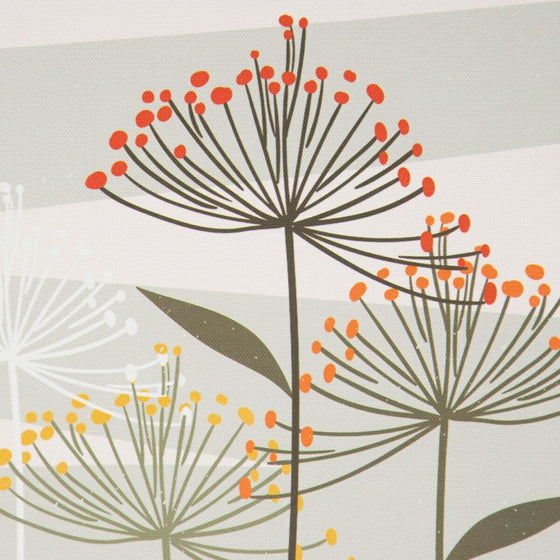 Juego de Baúles 34,5 x 24,5 x 14 cm Flores Lona DMF (2 Piezas)