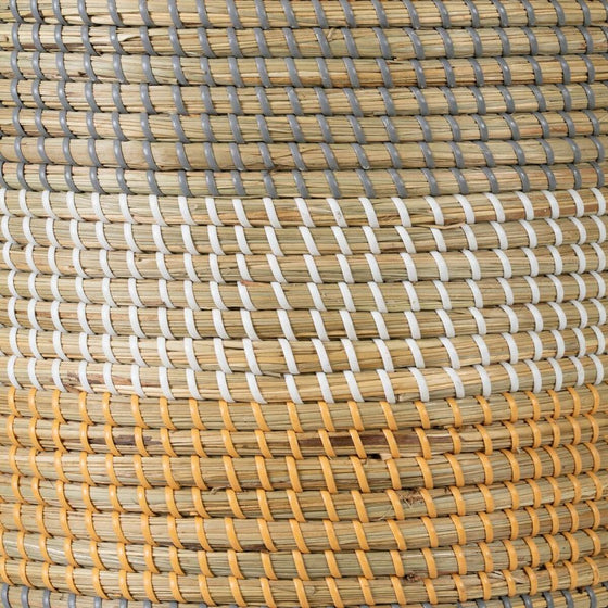 Juego de Cestos Gris Natural Algas marinas Fibra natural 38 x 38 x 58 cm (2 Piezas)