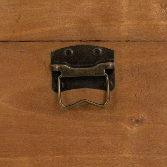 Juego de Baúles 45 x 30 x 29 cm Tejido Sintético Madera (2 Piezas)