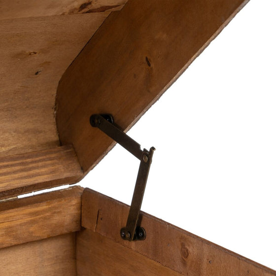 Juego de Baúles 50 x 36 x 20 cm Tejido Sintético Madera (2 Piezas)