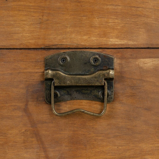 Juego de Baúles 80 x 41,5 x 25 cm Tejido Sintético Madera (2 Piezas)