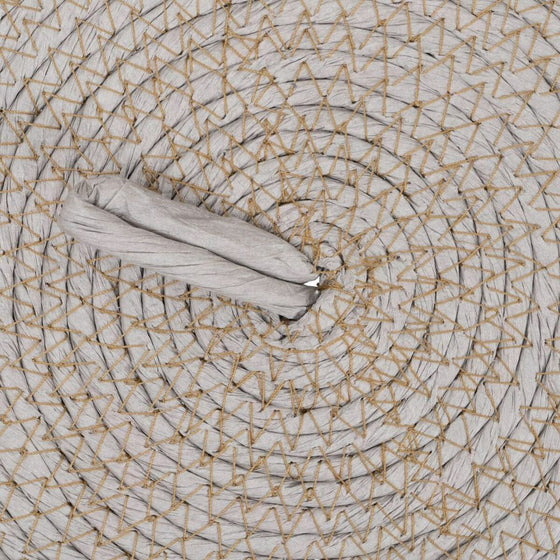 Cesta Multiusos 28 x 28 x 36 cm Natural Gris Fibra natural (3 Piezas)