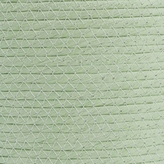 Juego de Cestos Cuerda Verde Claro 26 x 26 x 33 cm (3 Piezas)
