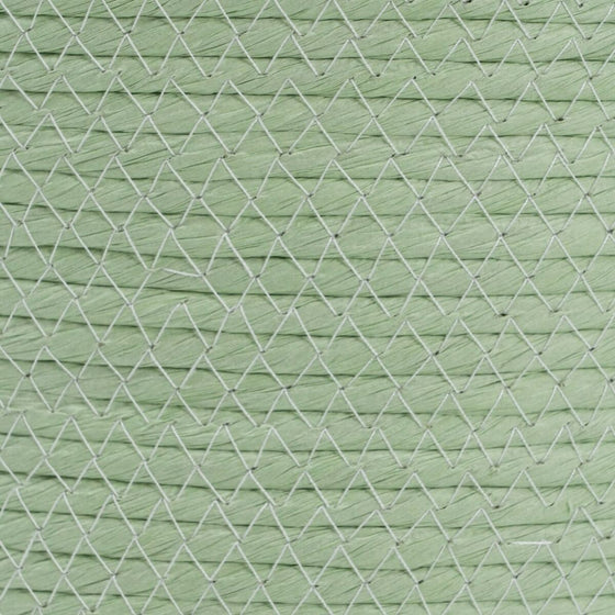 Juego de Cestos Cuerda 33 x 33 x 38 cm Verde Claro (3 Piezas)