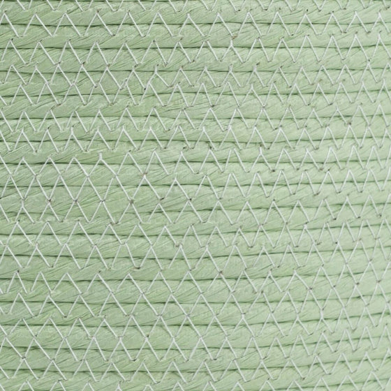 Juego de Cestos Cuerda Verde Claro 48 x 48 x 42 cm (3 Piezas)