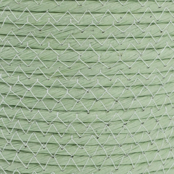 Juego de Cestos Cuerda 17 x 17 x 20 cm Verde Claro (3 Piezas)