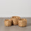 Juego de Cestos Beige Fibra natural 38 x 38 x 28 cm (3 Unidades)