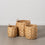 Juego de Cestos Beige Fibra natural 37 x 37 x 40 cm (3 Unidades)