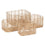 Juego de Cestos Natural Resina 46 x 35 x 23 cm (4 Unidades)