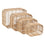 Juego de Cestos Natural Resina 46 x 35 x 23 cm (4 Unidades)