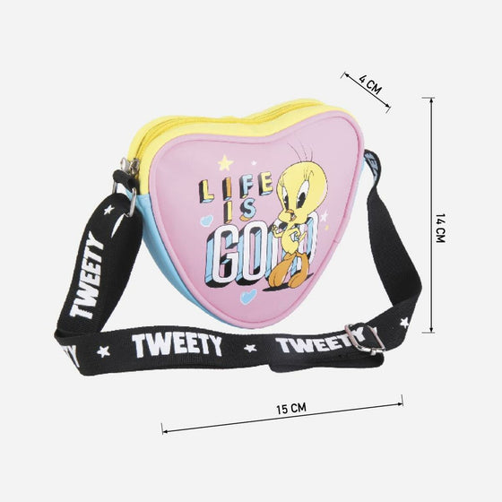 Bolso Bandolera Looney Tunes Multicolor 15 x 4 x 14 cm