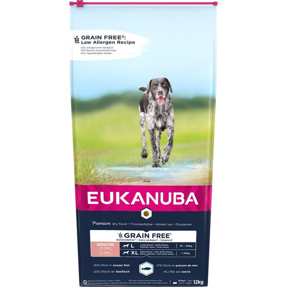 Pienso Eukanuba Grain Free Senior large/giant breed Senior Pescado 20-40 Kg 12 kg