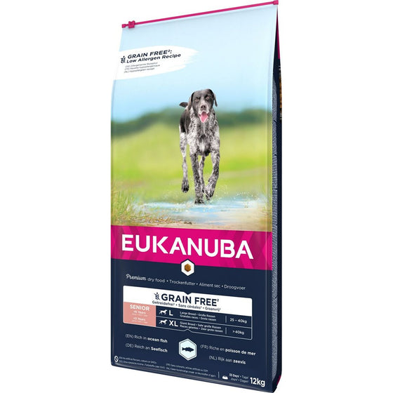 Pienso Eukanuba Grain Free Senior large/giant breed Senior Pescado 20-40 Kg 12 kg