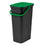 Cubo de Basura para Reciclaje Tontarelli Moda 38 L Verde (4 Unidades)