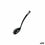Cuchara para Servir Pasta Quttin Nailon 29 x 5,5 cm Negro (24 Unidades)