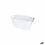 Cesta Multiusos Confortime Plástico Con asas Madera 33,5 x 18 x 15 cm (12 Unidades)