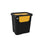 Cubo de Basura para Reciclaje Tontarelli Moda double Amarillo (6 Unidades) 24 L