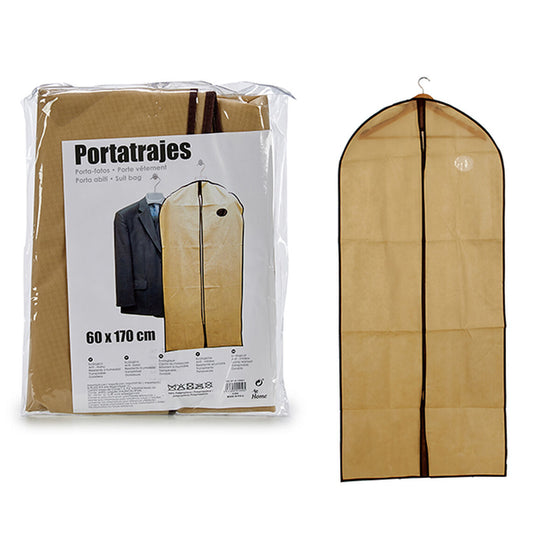 Portatrajes Beige Polipropileno (60 x 1 x 170 cm) (24 Unidades)