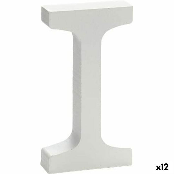 Decoración de Pared Letra I (1,8 x 21 x 17 cm) (12 Unidades)
