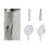 Set de Utensilios para Cocina Acero (12 Unidades)