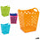 Cesta para Pinzas Polietileno 13 x 17 x 13 cm Cuadrada Con asas (48 Unidades)