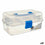 Caja Multiusos Azul Transparente Plástico 27 x 13,5 x 16 cm (12 Unidades)