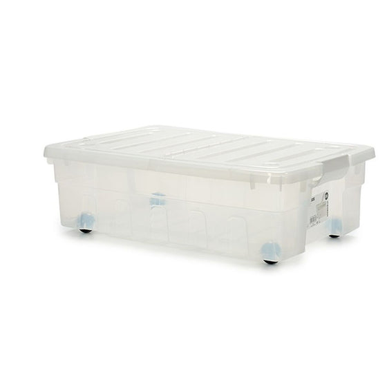 Caja de Almacenamiento con Ruedas 30 L 40 x 18 x 59,5 cm (14 Unidades)