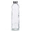 Botella de Cristal Transparente Plateado Vidrio 1,1 L 8 x 31 x 8 cm (18 Unidades)