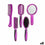 Set de peines/cepillos Morado Plástico (8 Unidades)