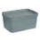 Caja de Almacenaje con Tapa Gris Plástico 7,5 L 21 x 14,2 x 32 cm (12 Unidades)