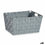 Cesta Multiusos Gris Tela 5 L 30,4 x 14 x 20 cm (18 Unidades)