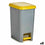 Cubo de Basura para Reciclaje Con pedal Amarillo Plástico (8 Unidades)