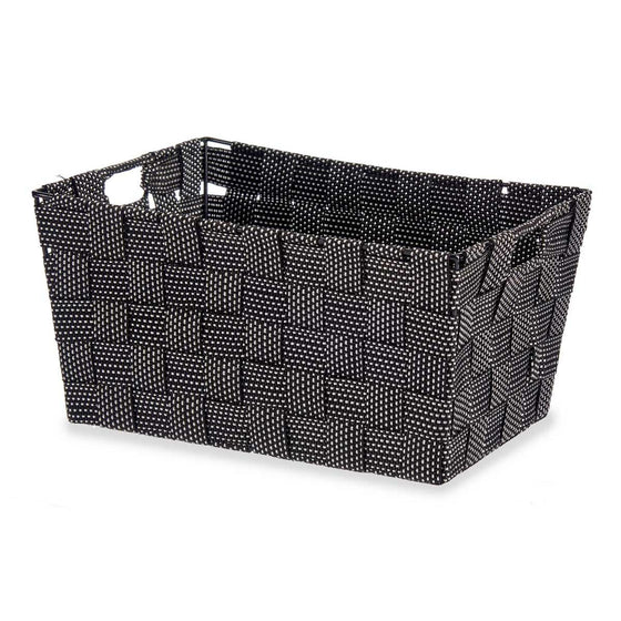 Cesta Multiusos Negro Tela 20 x 14 x 30 cm (18 Unidades)