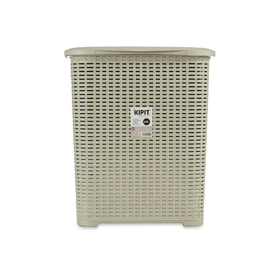 Cesto para la Ropa Crema Plástico 42 L 34,5 x 48 x 41 cm (10 Unidades)