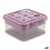 Caja-Joyero Morado Transparente Plástico 24,5 x 11,5 x 26 cm (12 Unidades)