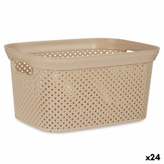 Cesto para la Ropa Beige Plástico 5 L 19,5 x 14 x 27,5 cm (24 Unidades)