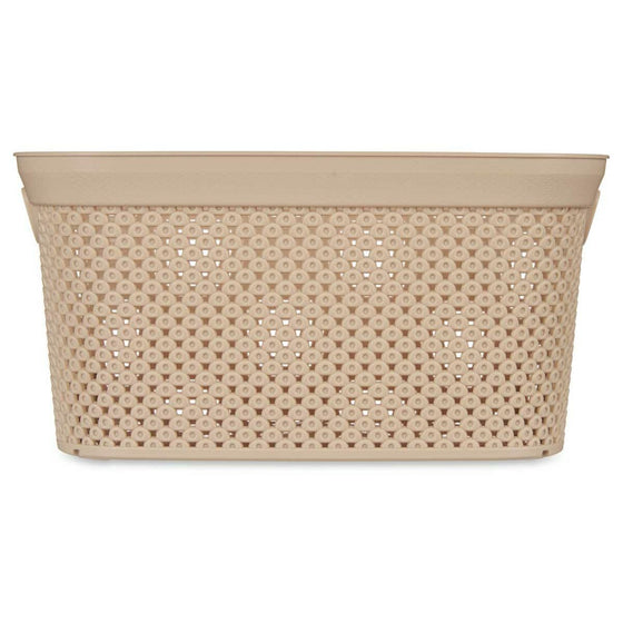Cesto para la Ropa Beige Plástico 5 L 19,5 x 14 x 27,5 cm (24 Unidades)
