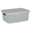 Caja de Almacenaje con Tapa Gris Plástico 13 L 28 x 15 x 39 cm (12 Unidades)