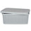 Caja de Almacenaje con Tapa Gris Plástico 13 L 28 x 15 x 39 cm (12 Unidades)