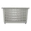 Cesta Multiusos Con ruedas Gris Plástico 17,5 x 26 x 46 cm (12 Unidades)