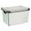 Caja de Almacenaje con Tapa Home Cuadriculado Gris Plástico 17 L 28 x 22 x 37 cm (12 Unidades)