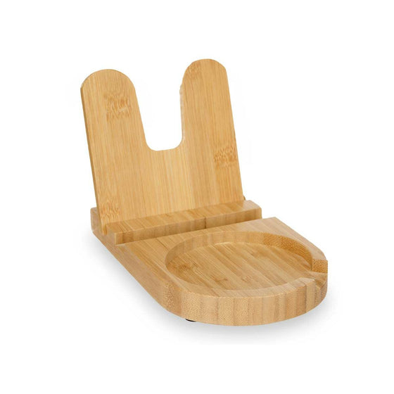 Soporte para Utensilios de Cocina Natural Bambú 12,7 x 20,5 x 3,5 cm (12 Unidades)