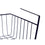 Cesta para Estante de Cocina Negro Hierro 42 x 14 x 26 cm (12 Unidades)