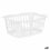 Cesto Blanco Polipropileno 50 L 58 x 24 x 42 cm (12 Unidades)