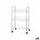 Carrito Verdulero Plateado Metal Plástico 37 x 27 x 62,3 cm (4 Unidades)