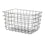 Cesta Multiusos Rectangular Negro Metal 38,5 x 20,5 x 28 cm (6 Unidades)
