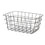 Cesta Multiusos Rectangular Negro Metal 30,3 x 14 x 22,5 cm (6 Unidades)