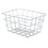 Cesta Multiusos Rectangular Plateado Metal 24 x 12,5 x 18,5 cm (6 Unidades)
