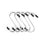 Gancho para colgar Set Plateado Metal 7 cm (12 Unidades)